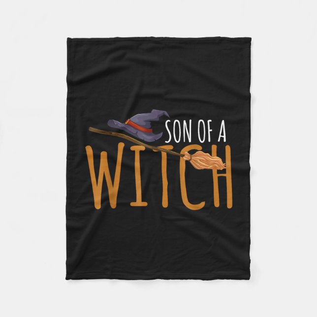 Couverture Polaire Chapeau d'Halloween fils de sorcière  (Devant)