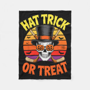 Couverture Polaire Chapeau Halloween Tour de magie ou de traitement d