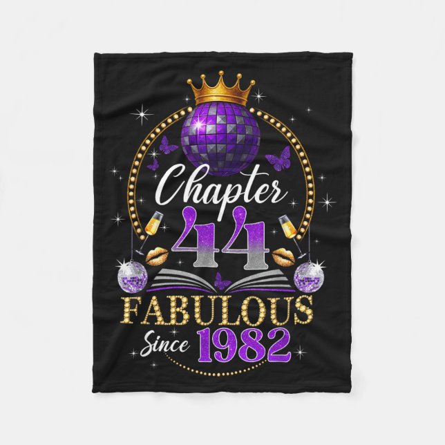 Couverture Polaire Chapitre 44 Depuis 1982 Boule Disco Violette 44e N (Devant)