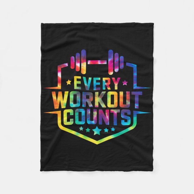 Couverture Polaire Chaque Exercice Compte Drôle Sayings Gym Motivés T (Devant)