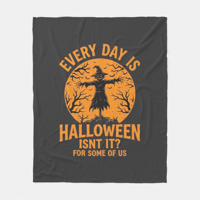 Couverture Polaire Chaque Jour Est Halloween Épouvantail Sorcière Con (Devant)