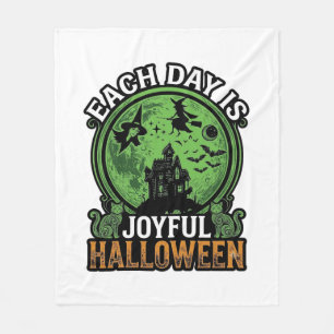 Couverture Polaire Chaque jour Maison Hantée Halloween Joyeuse Sorciè