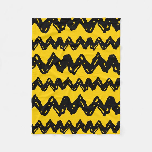 Couverture Polaire Charlie Brown Zig Zag Motif (Devant)