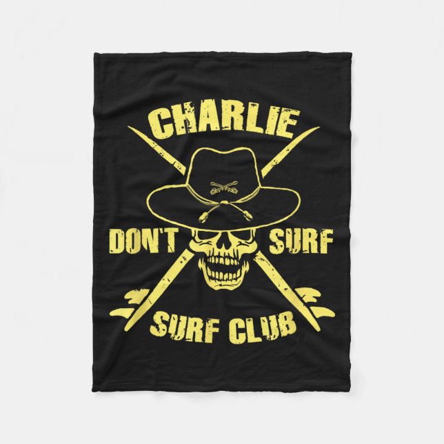 Couverture Polaire Charlie ne fait pas de surf (Devant)