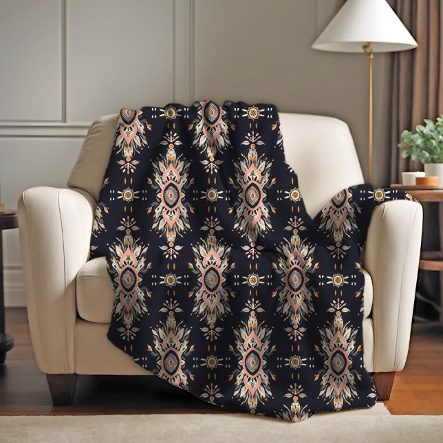 Couverture Polaire Charme Rose du désert Blanche polaire (Créateur téléchargé)