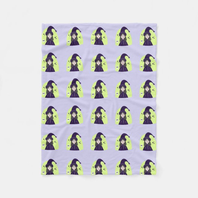 Couverture Polaire Charming Angry Cute Witch (Devant)