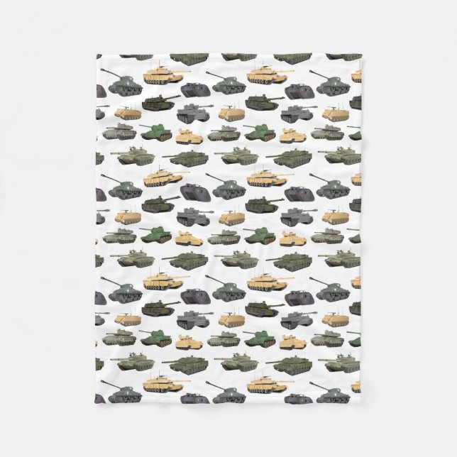 Couverture Polaire Chars de combat multiples (Devant)
