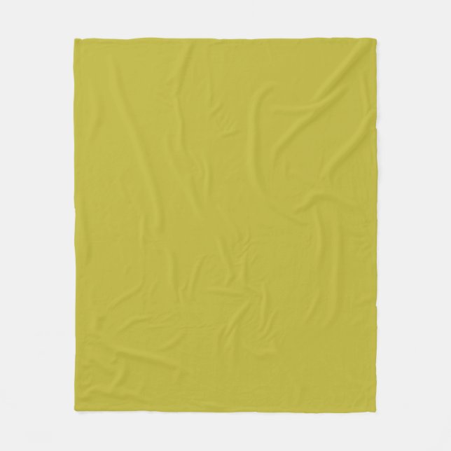 Couverture Polaire CHARTREUSE Jaune verdâtre uni (Devant)