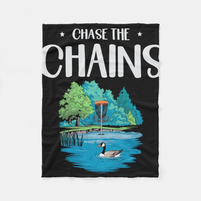 Couverture Polaire Chase The Chains Disc Golf Paysage Naturel  (Devant)