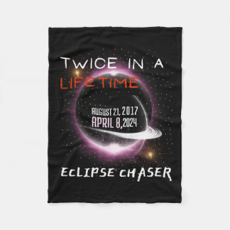 Couverture Polaire Chaser Solar Eclipse 2024 Drôle Deux Fois Dans Une