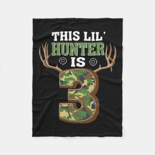 Couverture Polaire Chasse aux cerfs de 3 ans 3 ans Chasseur