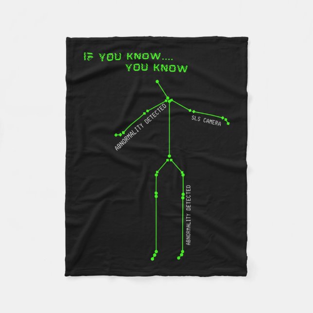 Couverture Polaire Chasse aux fantômes Sls Caméra Stick Man Novelty É (Devant)