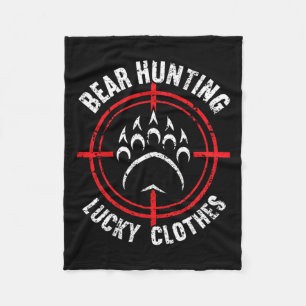 Couverture Polaire Chasse aux ours Vêtements Lucky Drôle Chasse aux o