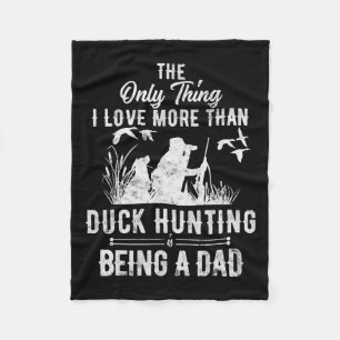 Couverture Polaire Chasse De Canard Drôle Avec Papa Chien Don Pour Ch