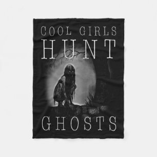 Couverture Polaire Chasse Fantôme Chemise Drôle Ghosthunter Girl Para