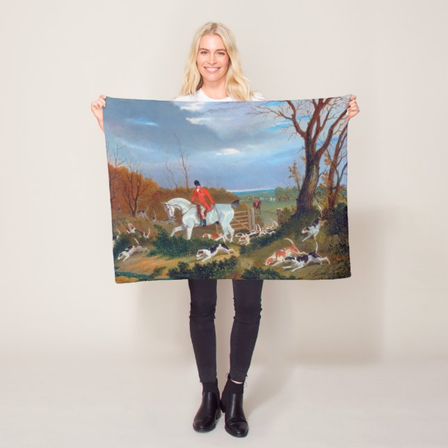 Couverture Polaire Chasse traditionnelle anglaise Fox Chasse Chien de (En situation)