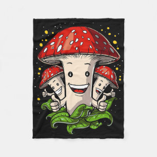Couverture Polaire Chasseur de champignons Drôle Magie Champignons