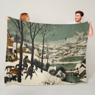 Couverture Polaire Chasseurs dans la neige (par Pieter Bruegel l'Anci