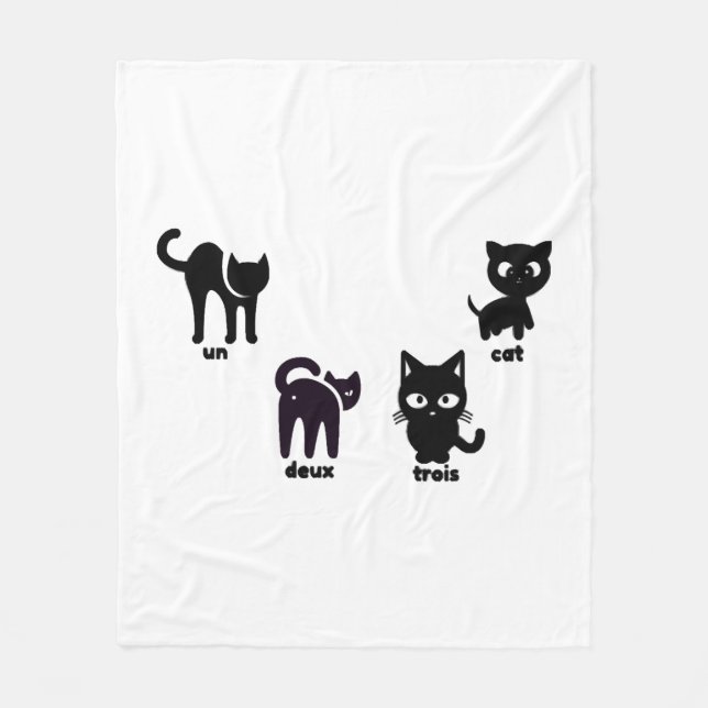 Couverture Polaire chat (Devant)