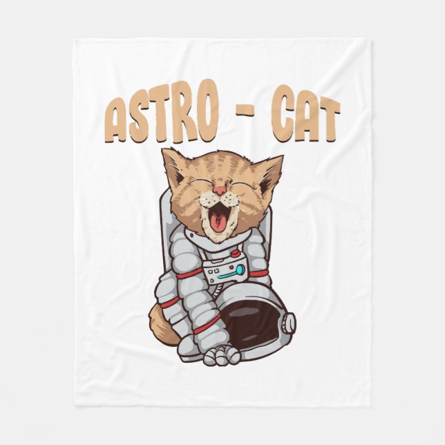 Couverture Polaire Chat Astro (Devant)