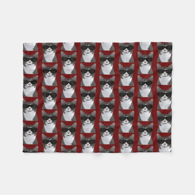 Couverture Polaire Chat Coolle En Ville (Devant (Horizontal))
