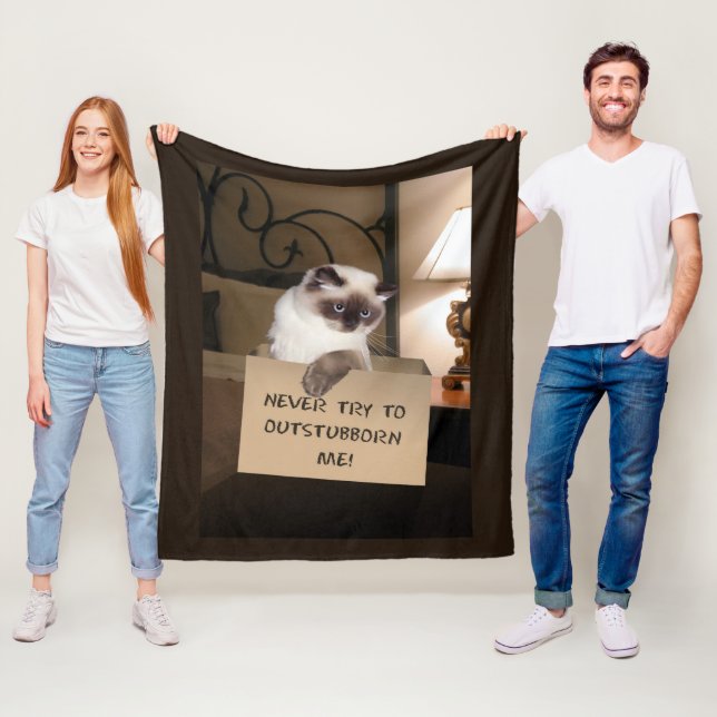 Couverture Polaire Chat dans la boîte (En situation)