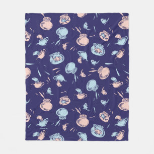Couverture Polaire Chat Dans Le Casquette   Le Motif du poisson