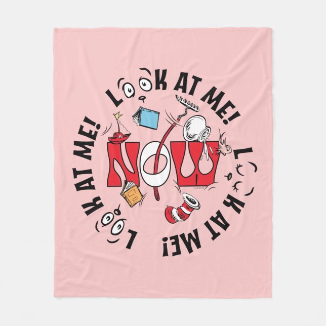 Couverture Polaire Chat dans le Casquette | Regarde-Moi ! Regarde-Moi (Devant)