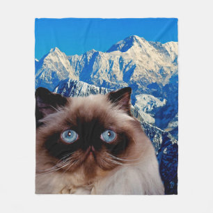 Couverture Polaire Chat de l'Himalaya