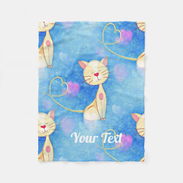 Couverture Polaire Chat de rêve (Devant)