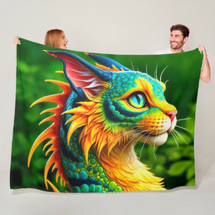 Couverture Polaire Chat Dinosaur