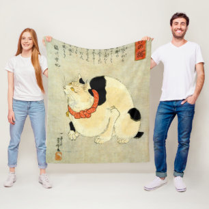Couverture Polaire Chat japonais, Utagawa Kuniyoshi
