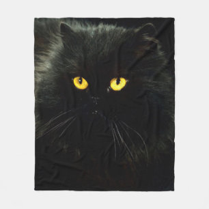 Couverture Polaire Chat noir