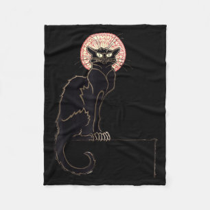 Couverture Polaire Chat Noir Halloween Drôle Cadeau pour Amateurs de