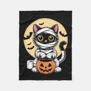 Couverture Polaire Chat Noir Momie Hommes Femmes Enfants Halloween Dr