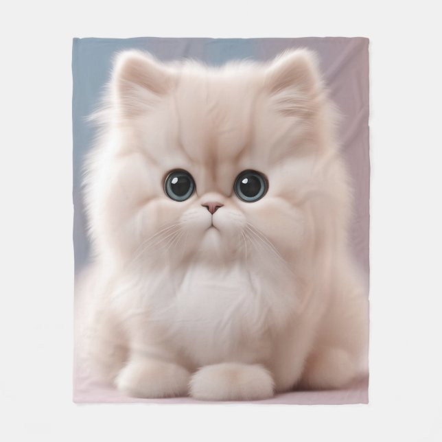 Couverture Polaire Chat perse Jouer Kitten (Devant)