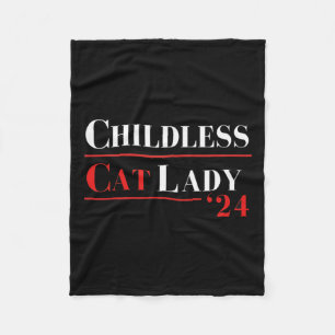 Couverture Polaire Chat sans enfant Dame 24 Chemise Kamala Harris Pré