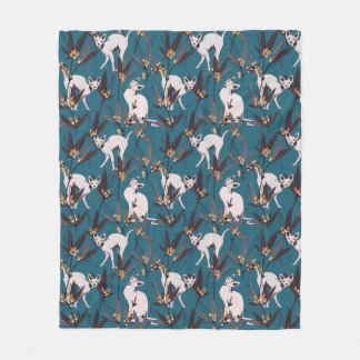 Couverture Polaire chat sphynx drôle motif enfants