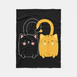 Couverture Polaire Chat Valetine Orange Et Noir Chat Roux Valetine