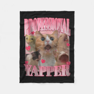 Couverture Polaire Chat Yapper Professionnel Drôle Odly Spécifique Ch