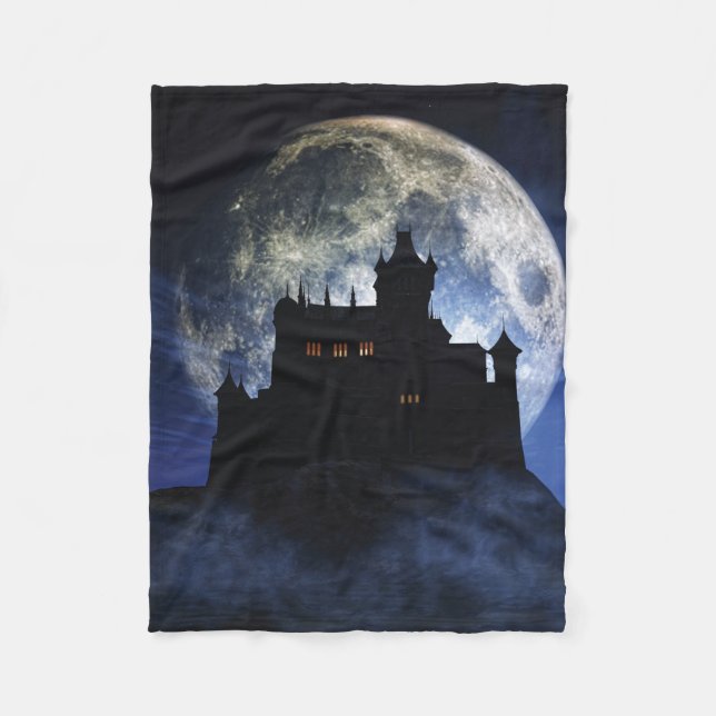 Couverture Polaire Château d'Imaginaire la nuit (Devant)