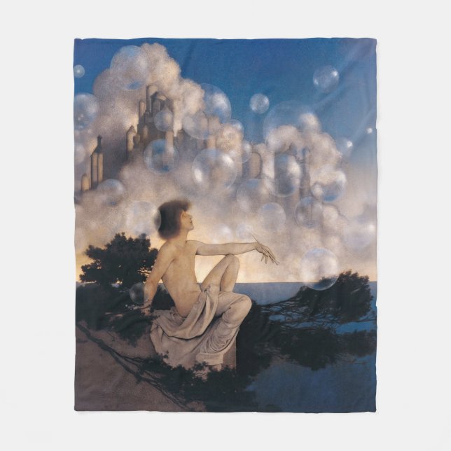 Couverture Polaire Châteaux en Espagne de Maxfield Parrish 1904 Fanta (Devant)