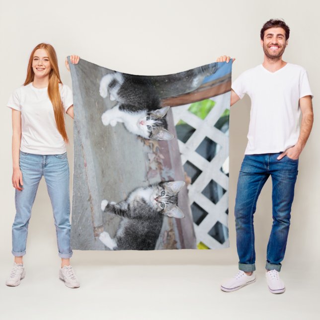 Couverture Polaire Chatons (En situation)