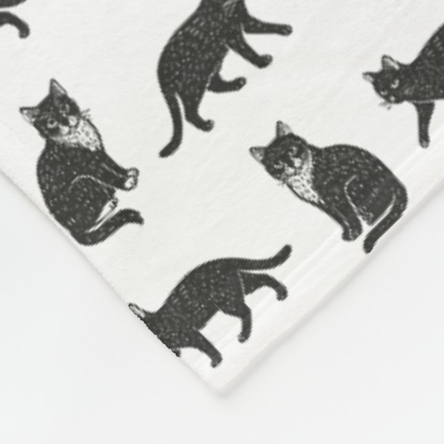Couverture Polaire Chats (Coin)