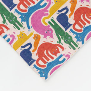Couverture Polaire Chats amusants