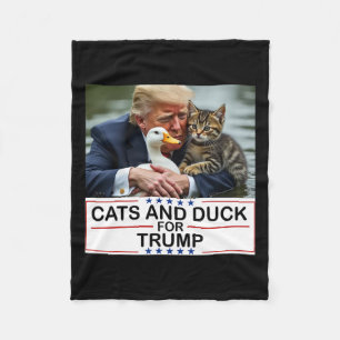 Couverture Polaire Chats Et Canards Pour Trump 2024 Chatons Et Canard