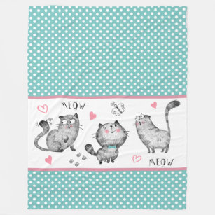Couvertures Chaton Blanc Zazzle Fr Couvertures Chaton Blanc Zazzle Fr