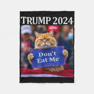 Couverture Polaire Chats Ne Me Mangez Pas Pour Trump 2024