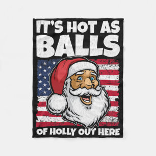Couverture Polaire Chaud comme le Père Noël Drapeau Américain Usa Che