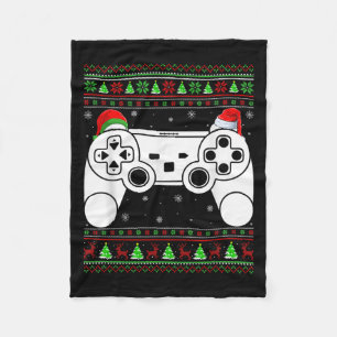Couverture Polaire Chaud de Noël affreux contrôleur de jeu vidéo